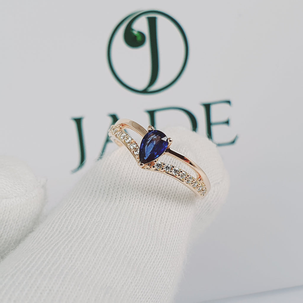 Anillo "Gota Blue"