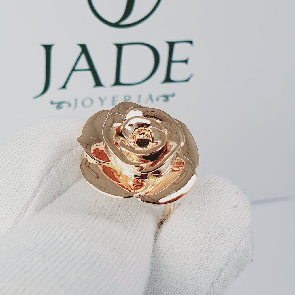 Anillo de Rosa en oro 18k