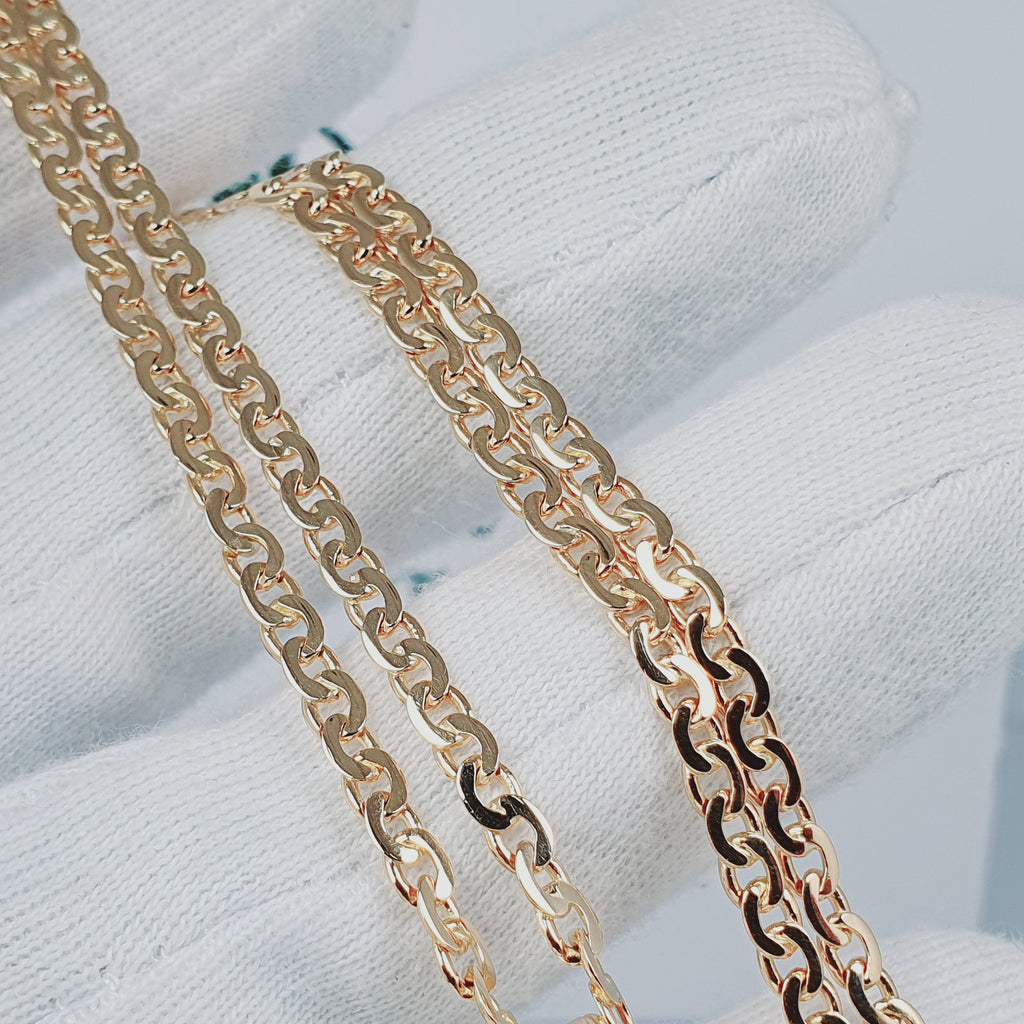 Cadena modelo Tejida en oro 18K