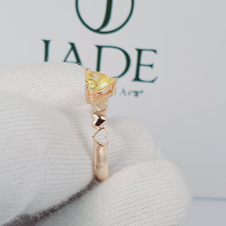 Anillo de promesa Juntos en oro 18k – Jade18k (vista 3)