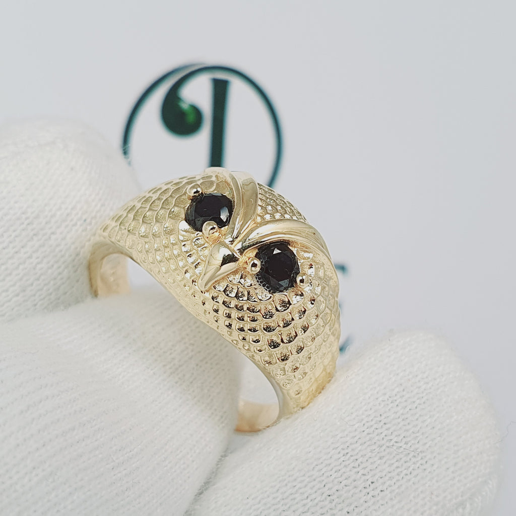 Anillo de Buho en oro 18k