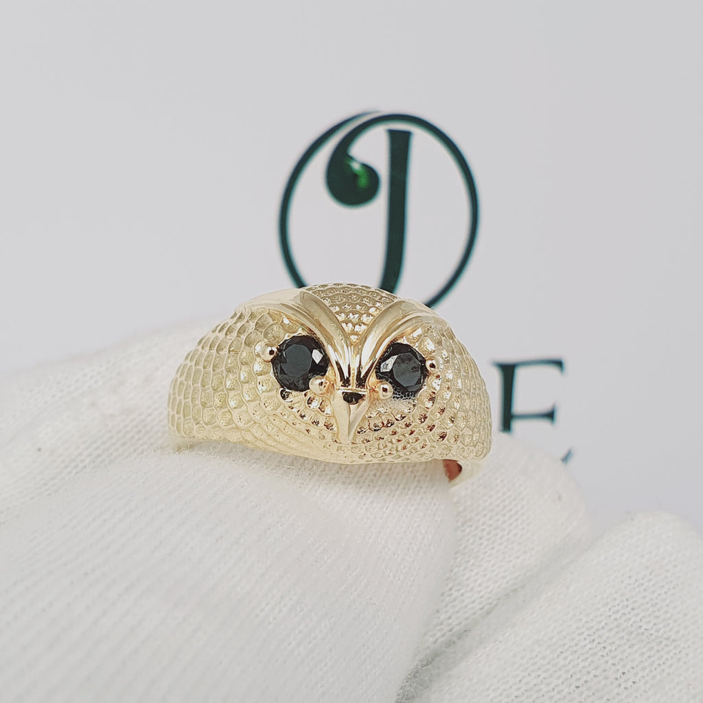 Anillo de Buho en oro 18k