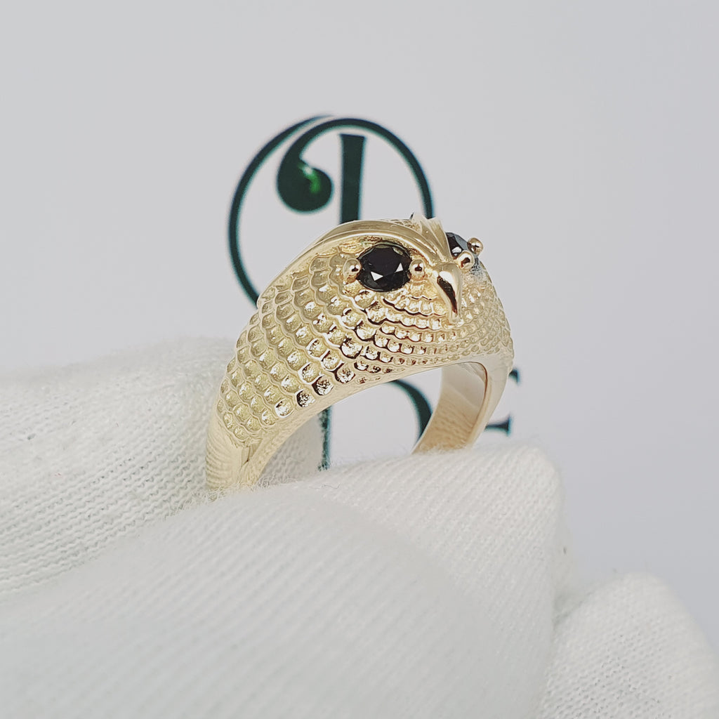 Anillo de Buho en oro 18k