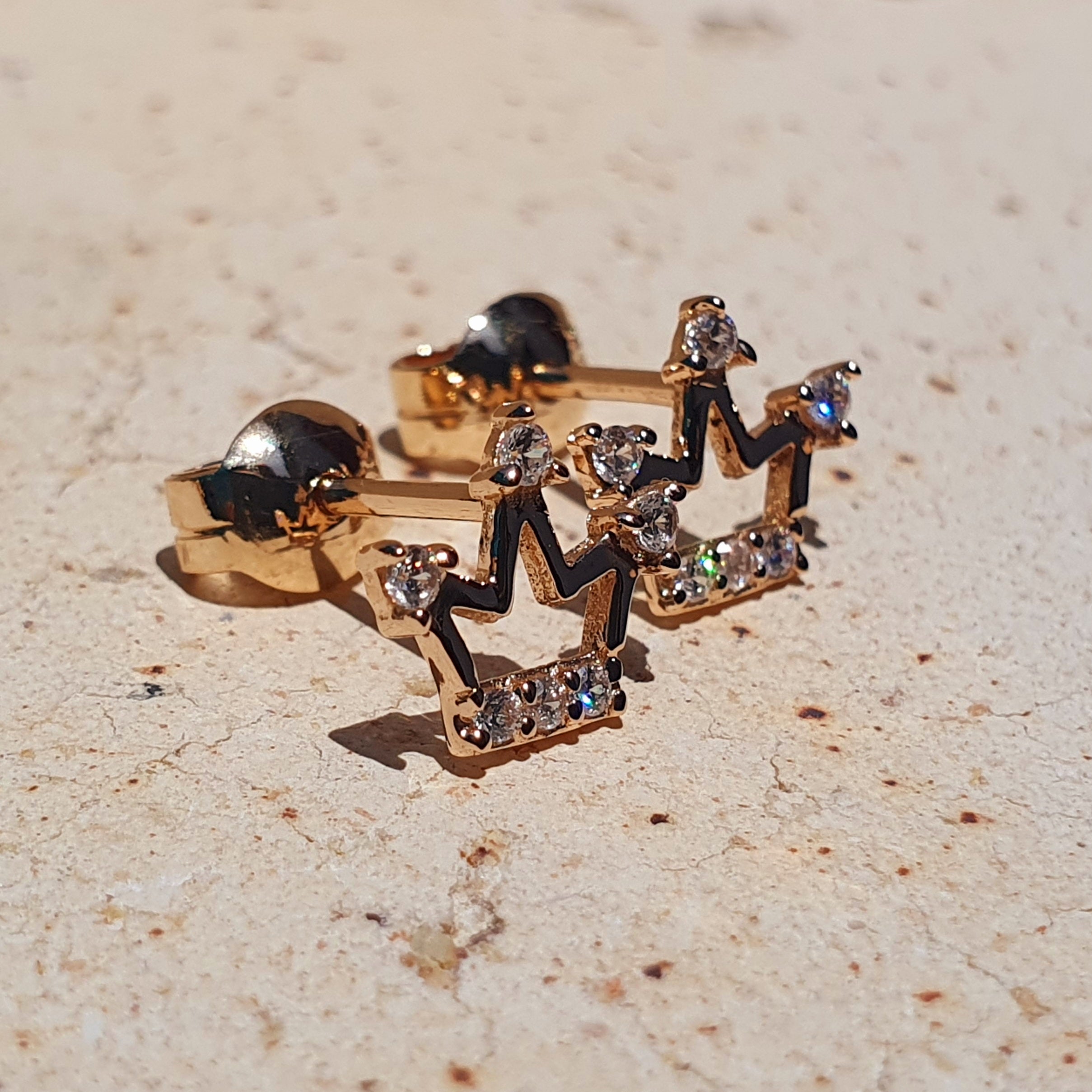 Aretes arete de corona reina princesa