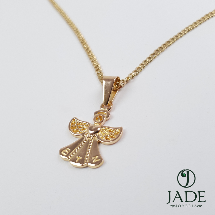 Dije de ángel en oro 18k – Jade18k (vista 2)