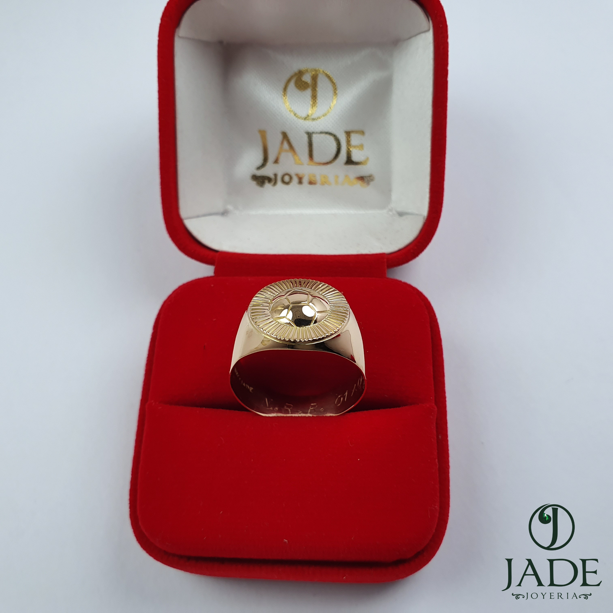 Anillo Bolichera balón de futbol