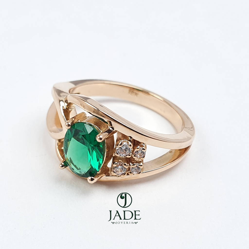 Anillo piedra verde