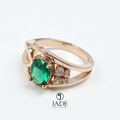 Anillo piedra verde