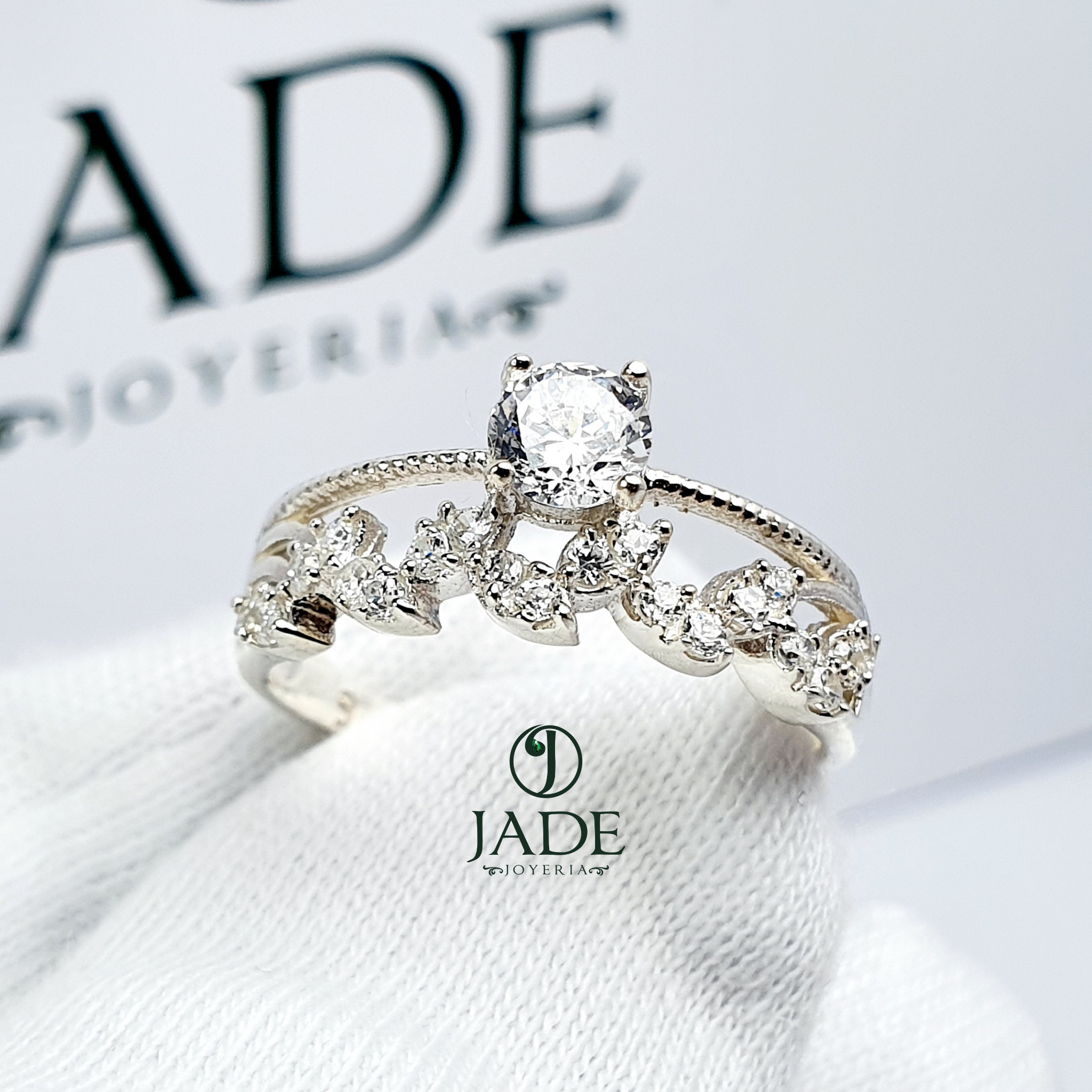 Anillo Eliana en plata fina