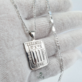 Dije de alianza lima en plata fina