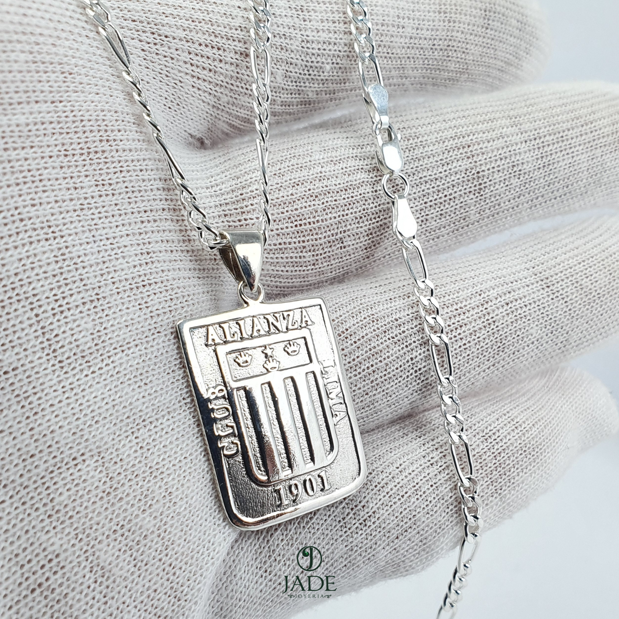 Dije de alianza lima en plata fina