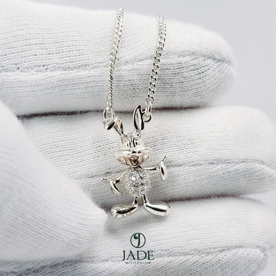 Dije de bugs bunny en plata fina – Jade18k