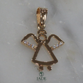 Dije de angel con piedras