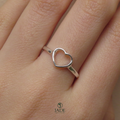 Anillo Corazón Fino