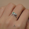 Anillo de elefante en plata fina