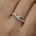 Anillo Cintia en plata fina