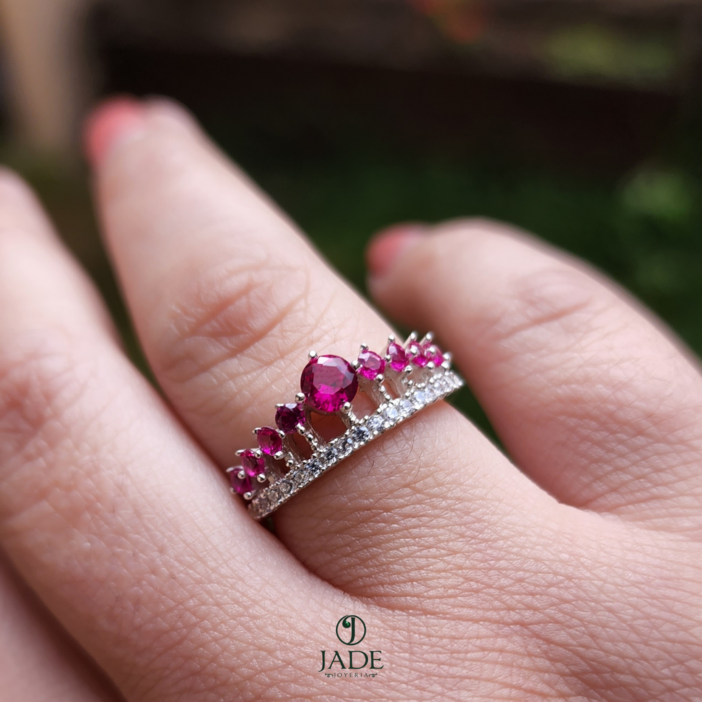 Anillo Reina en plata fina