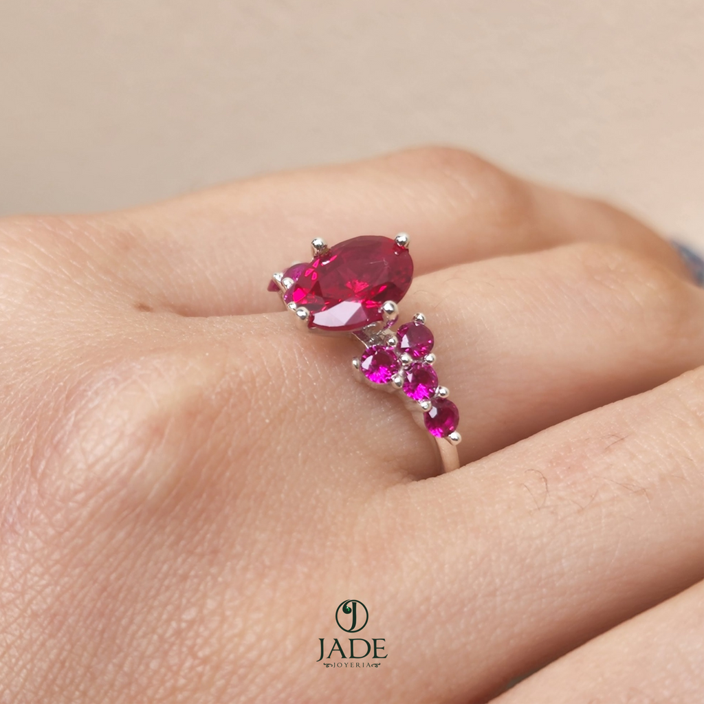 Anillo Bubble en plata fina