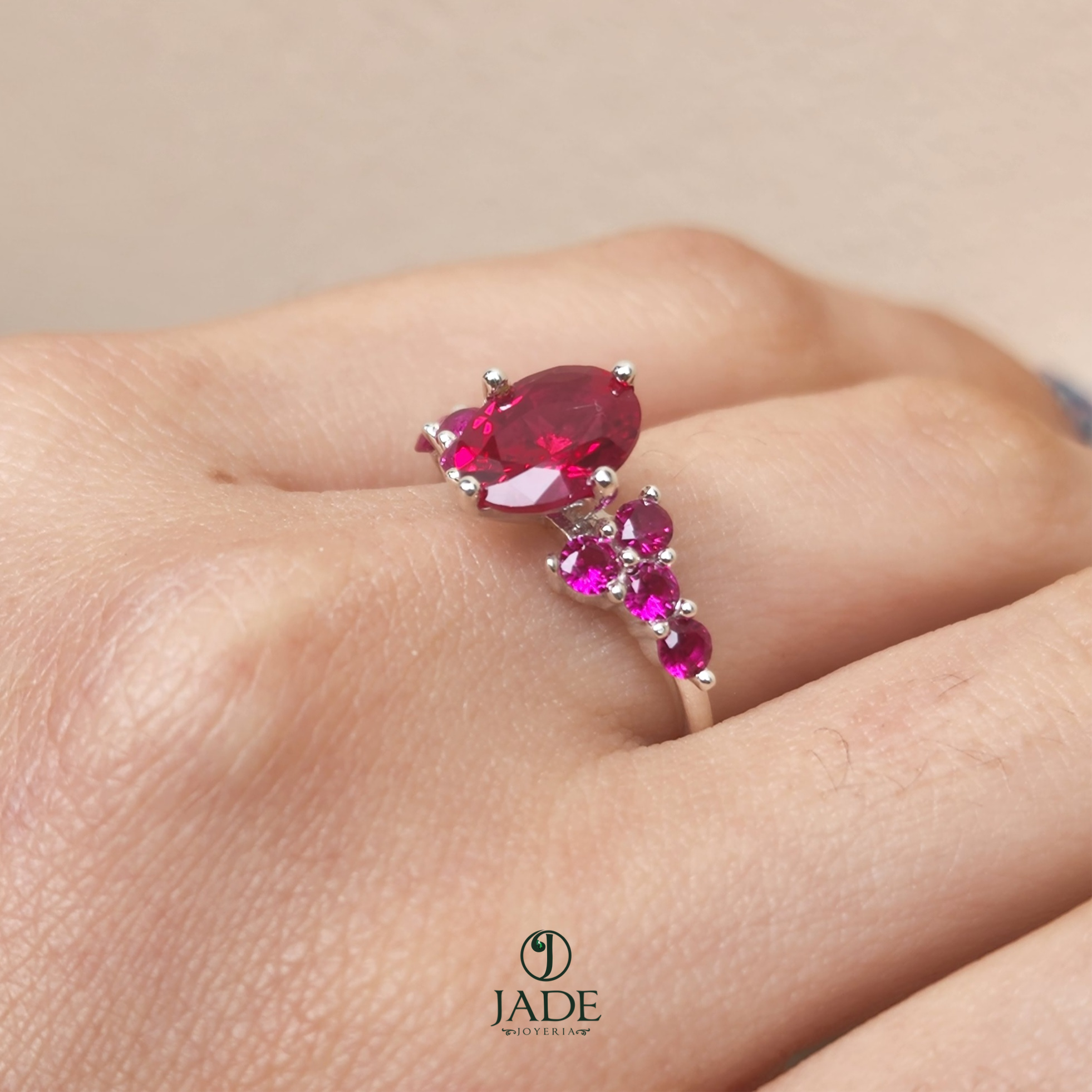Anillo Bubble en plata fina