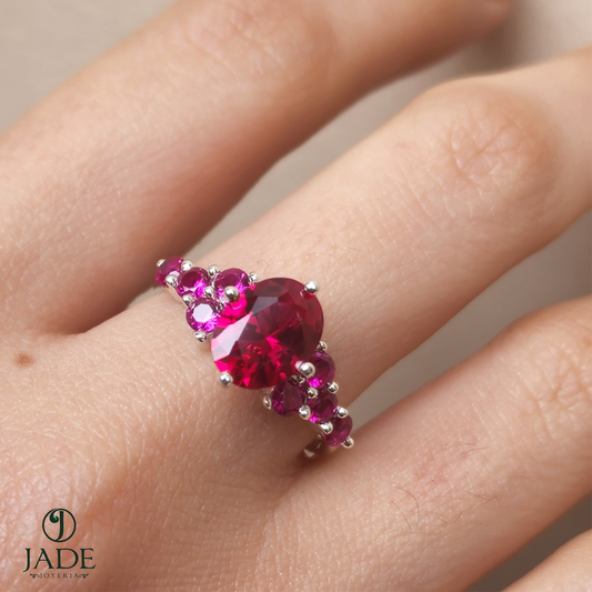 Anillo Bubble en plata fina – Jade18k
