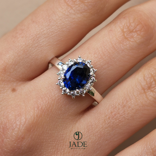 Anillo Blue en plata fina