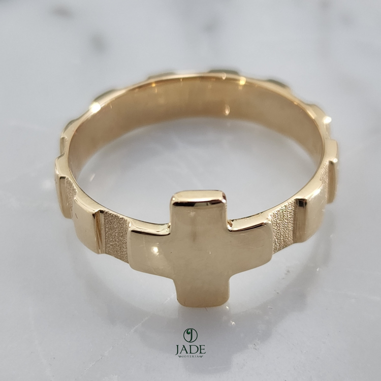 Anillo Denario Oro 18k – Jade18k (vista 4)
