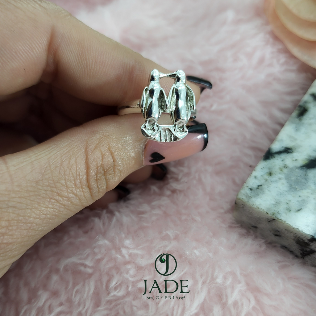 Anillo de Fidelidad Pinguinos Plata Ley