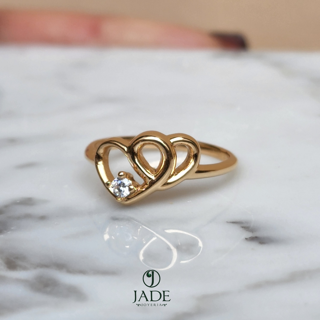 Anillo Corazón Entrelazado