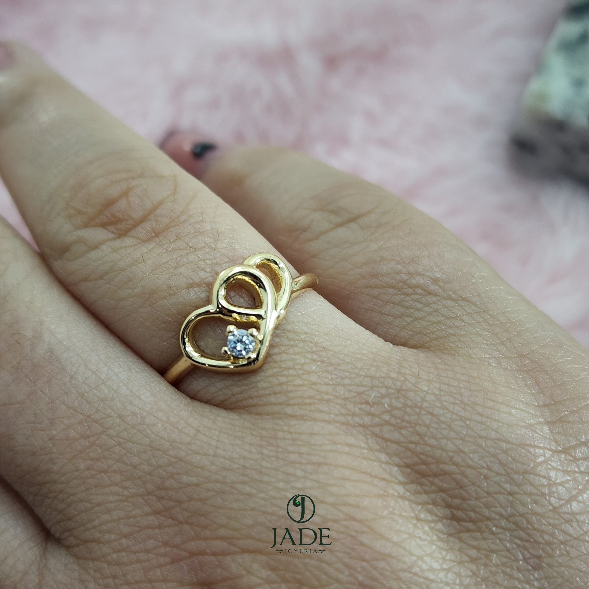Anillo Corazón Entrelazado