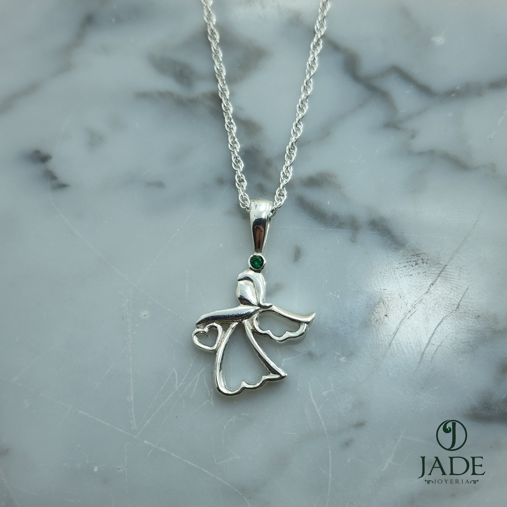Collar angelito en plata fina