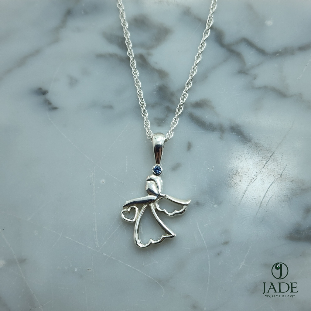 Collar angelito en plata fina