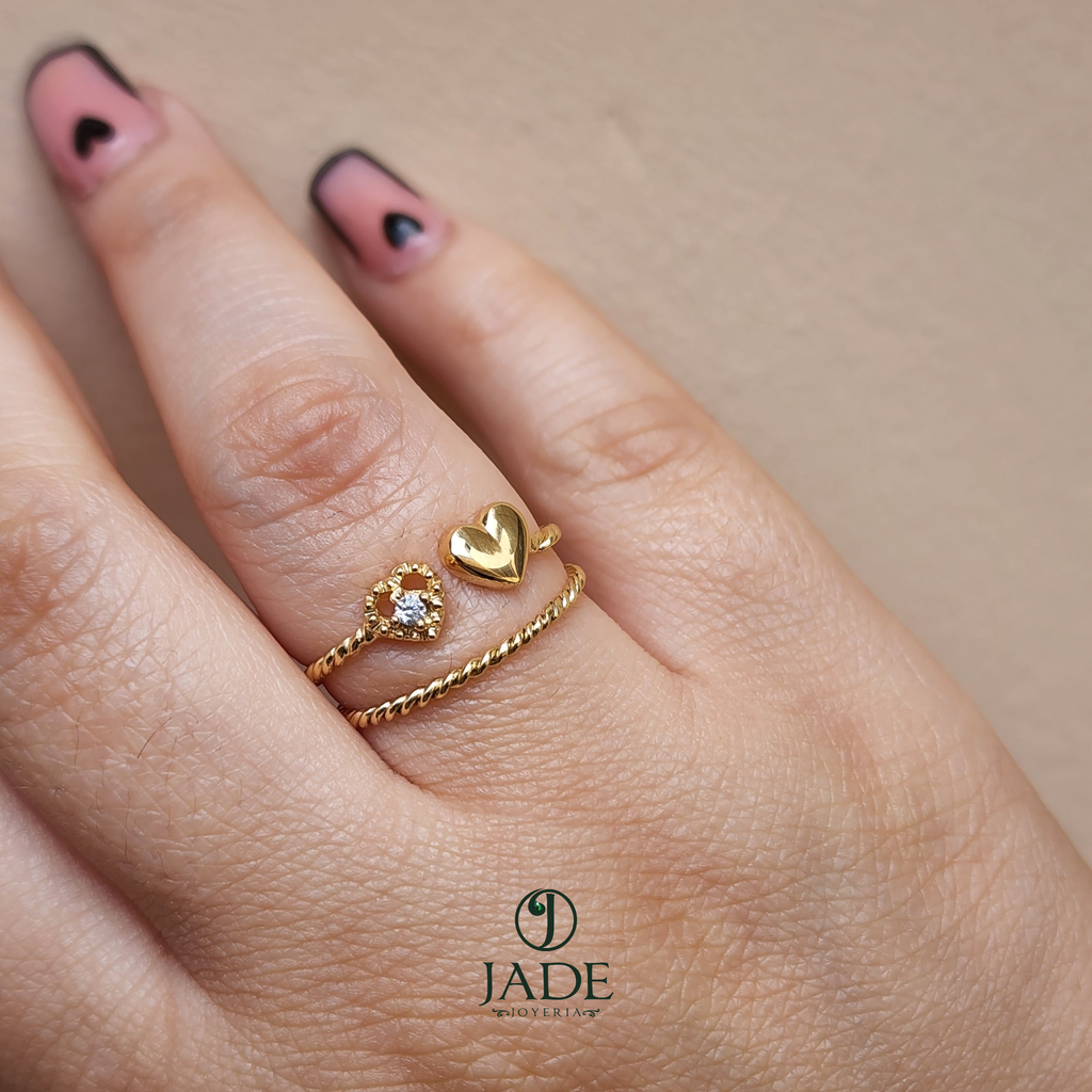 Anillo 2 Corazones
