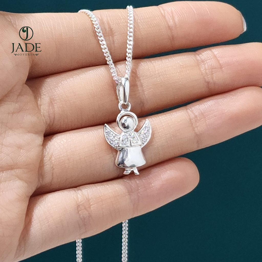 Dijes de angelitos en plata fina