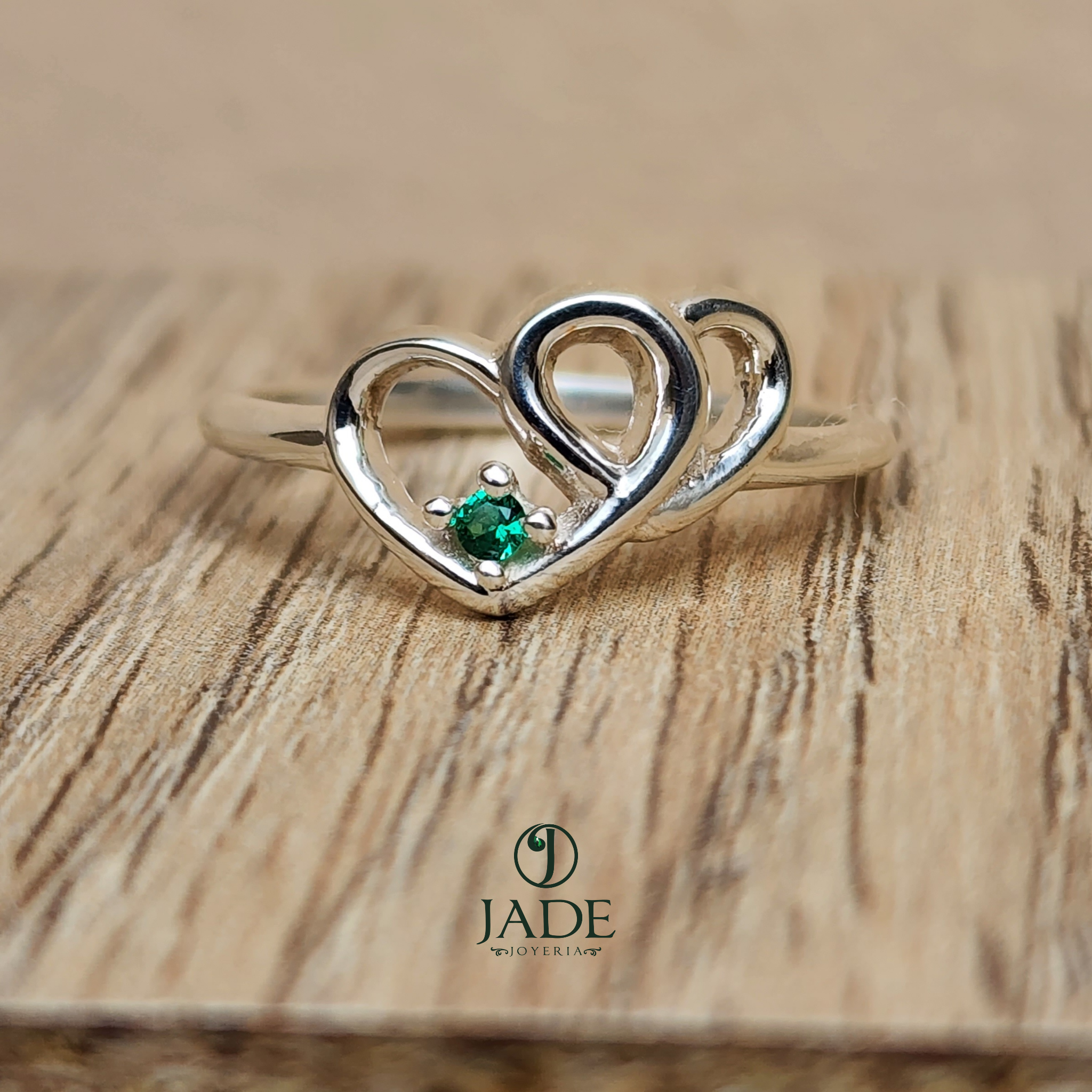 Anillo promesa en plata fina