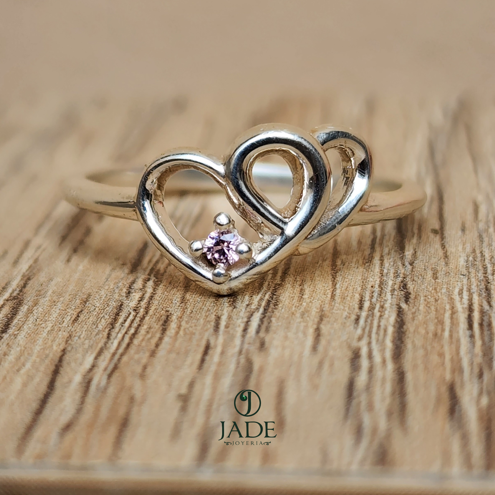 Anillo promesa en plata fina