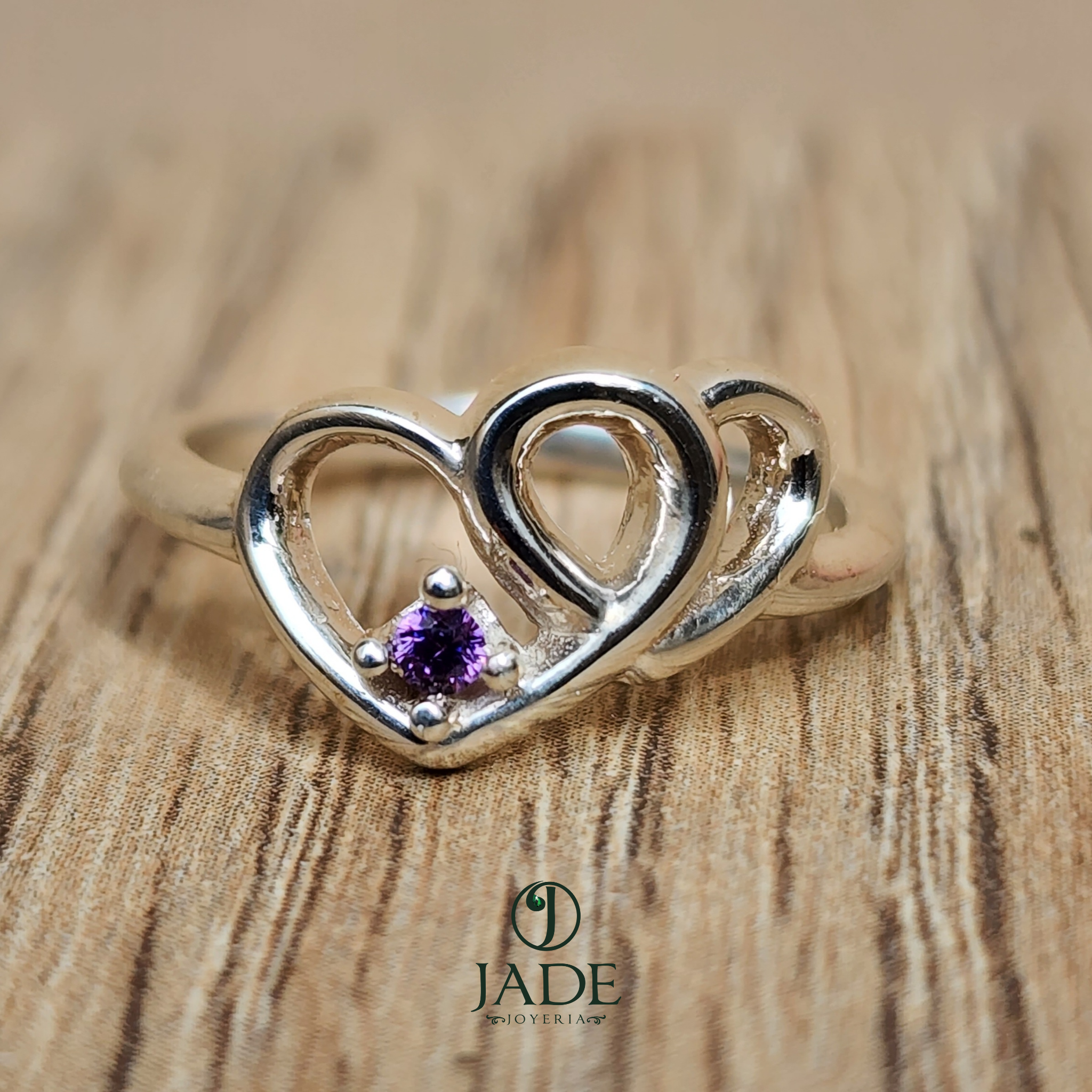 Anillo promesa en plata fina