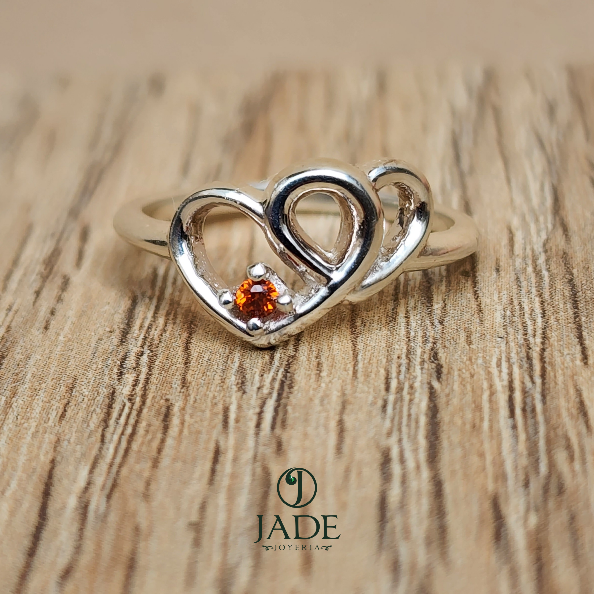 Anillo promesa en plata fina