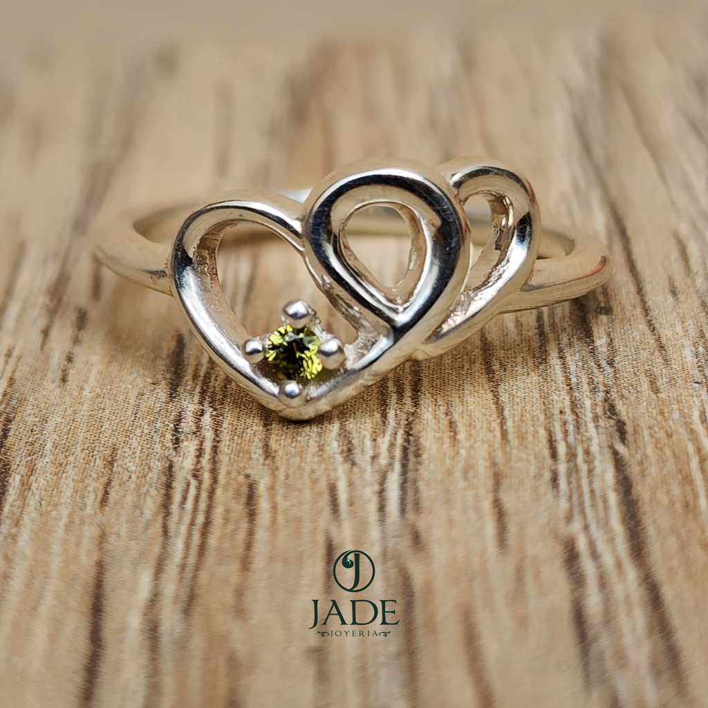 Anillo promesa en plata fina