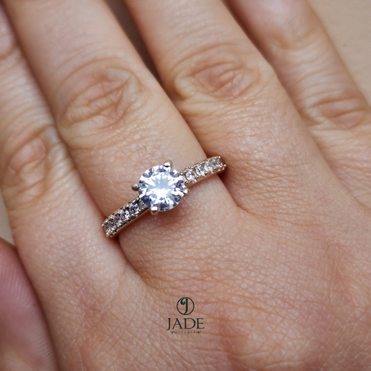 Anillo Mi único amor en plata fina – Jade18k
