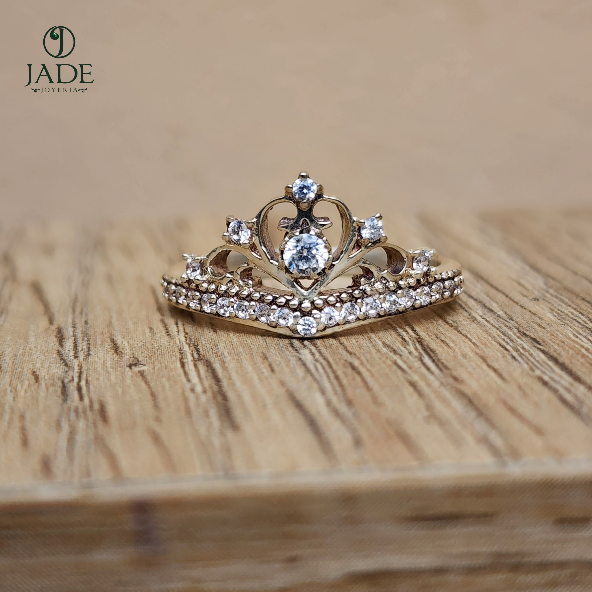 Anillo de Corona Sultana en plata fina