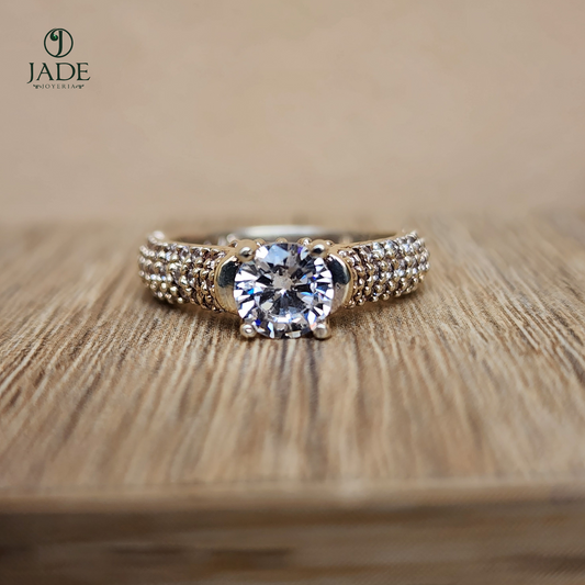Anillo Vida de Amor en plata fina – Jade18k