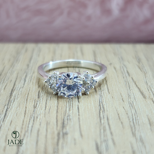 Anillo Aleli en plata fina – Jade18k