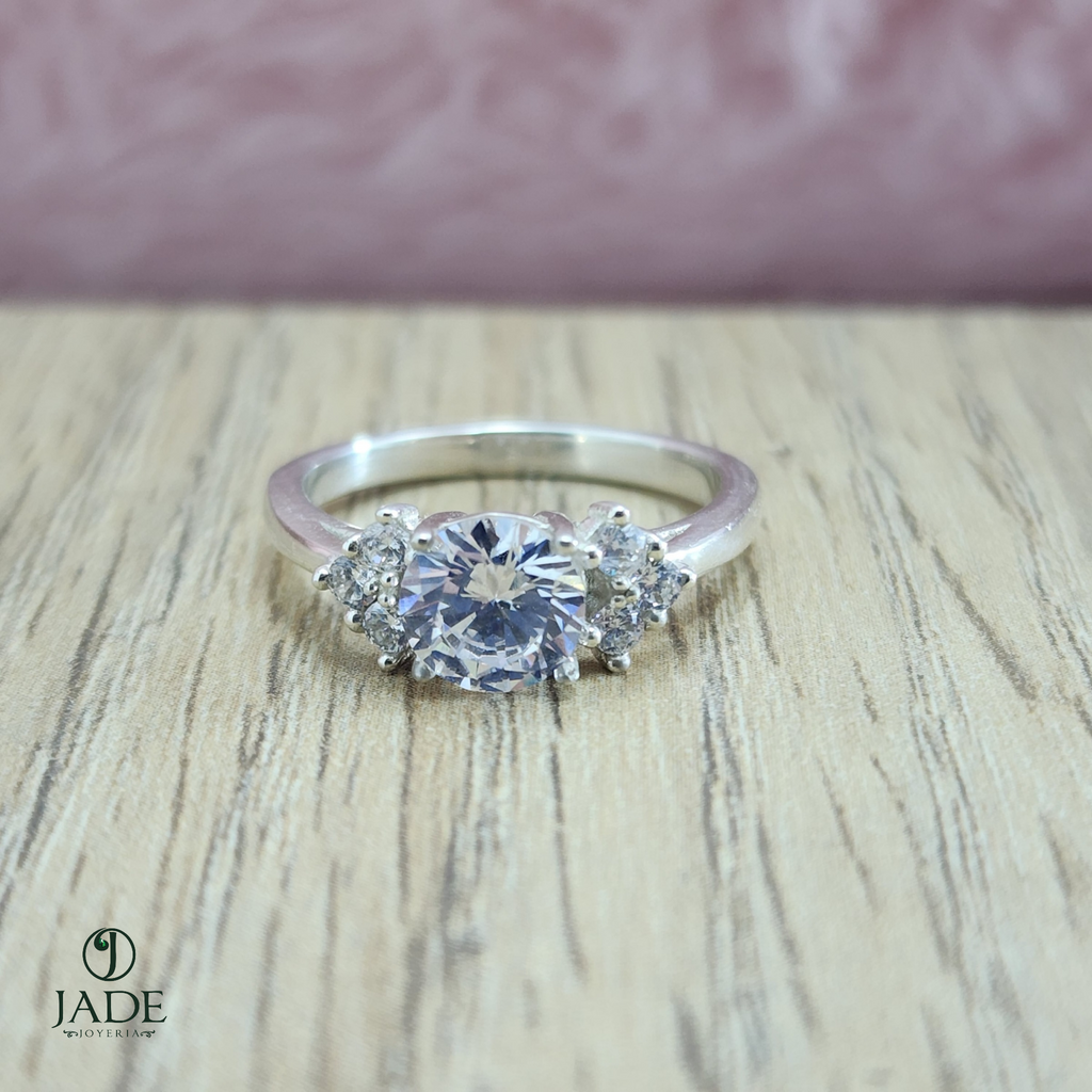 Anillo Aleli en plata fina