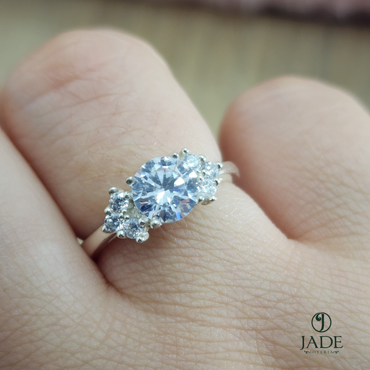 Anillo Aleli en plata fina – Jade18k (vista 2)