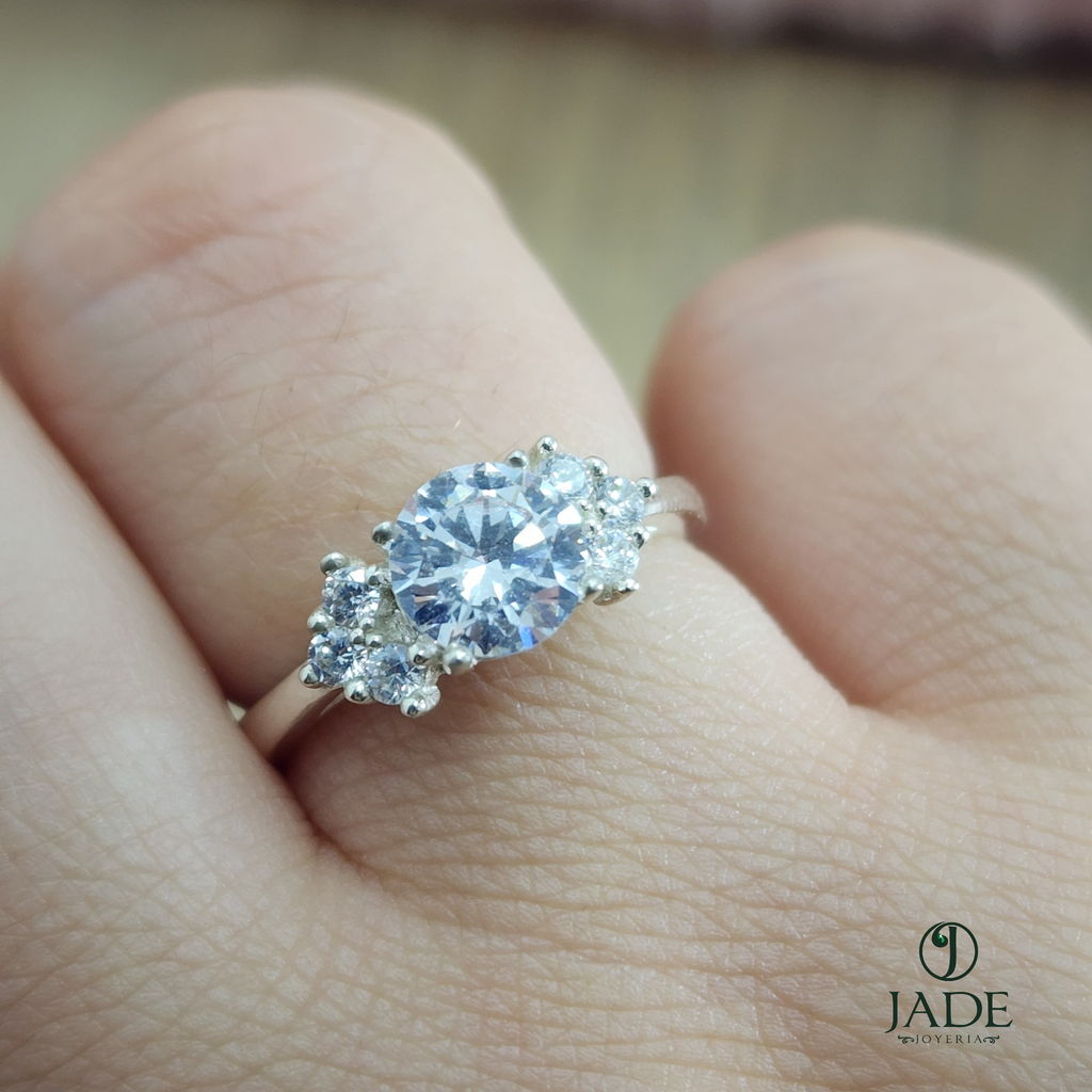 Anillo Aleli en plata fina