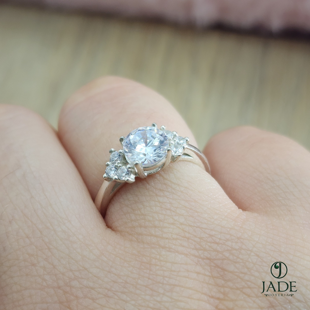 Anillo Aleli en plata fina