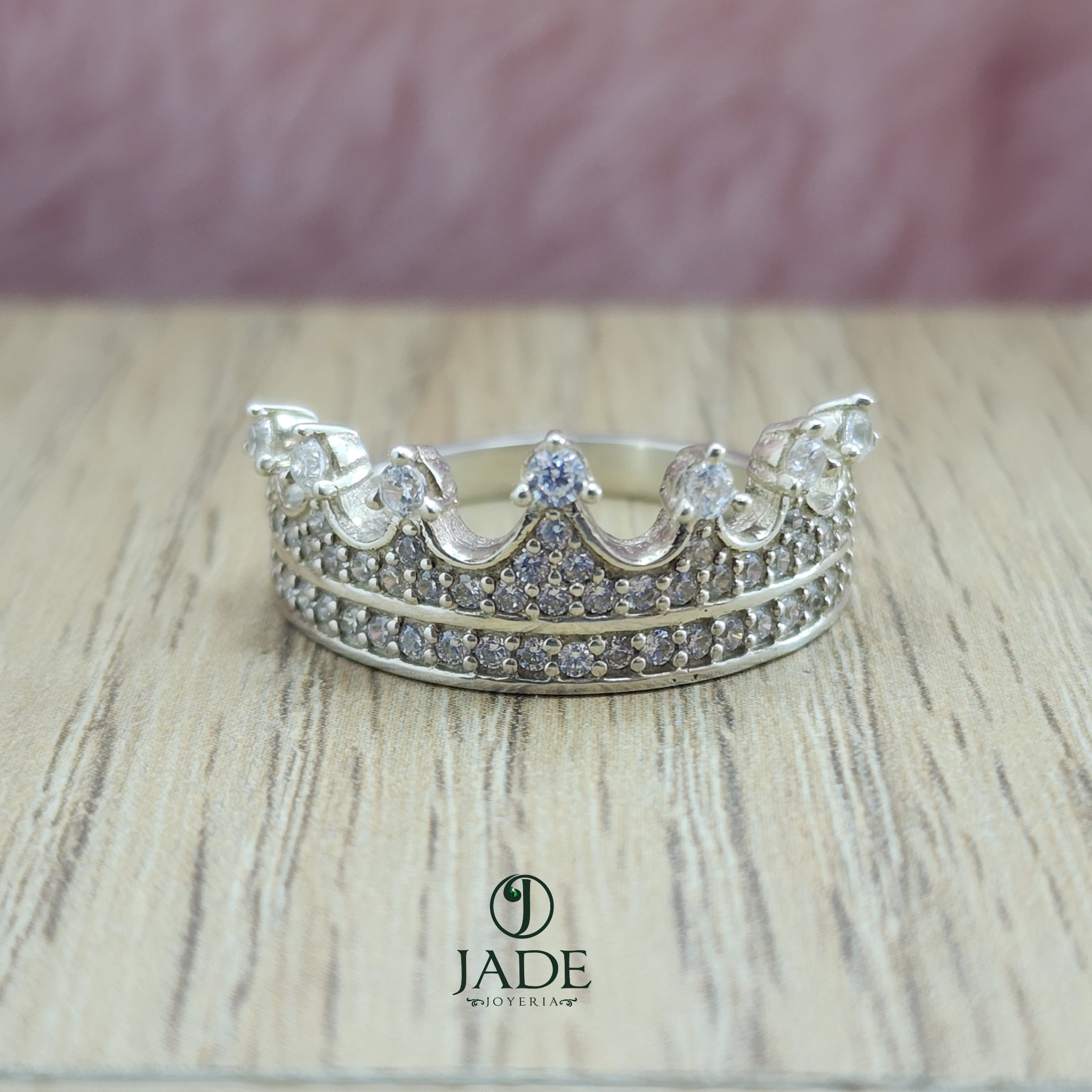 Anillo de Corona Isabell en plata fina