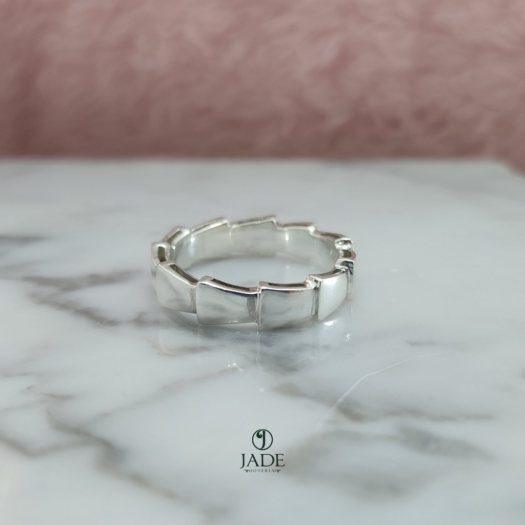 Aro Espiral en plata fina