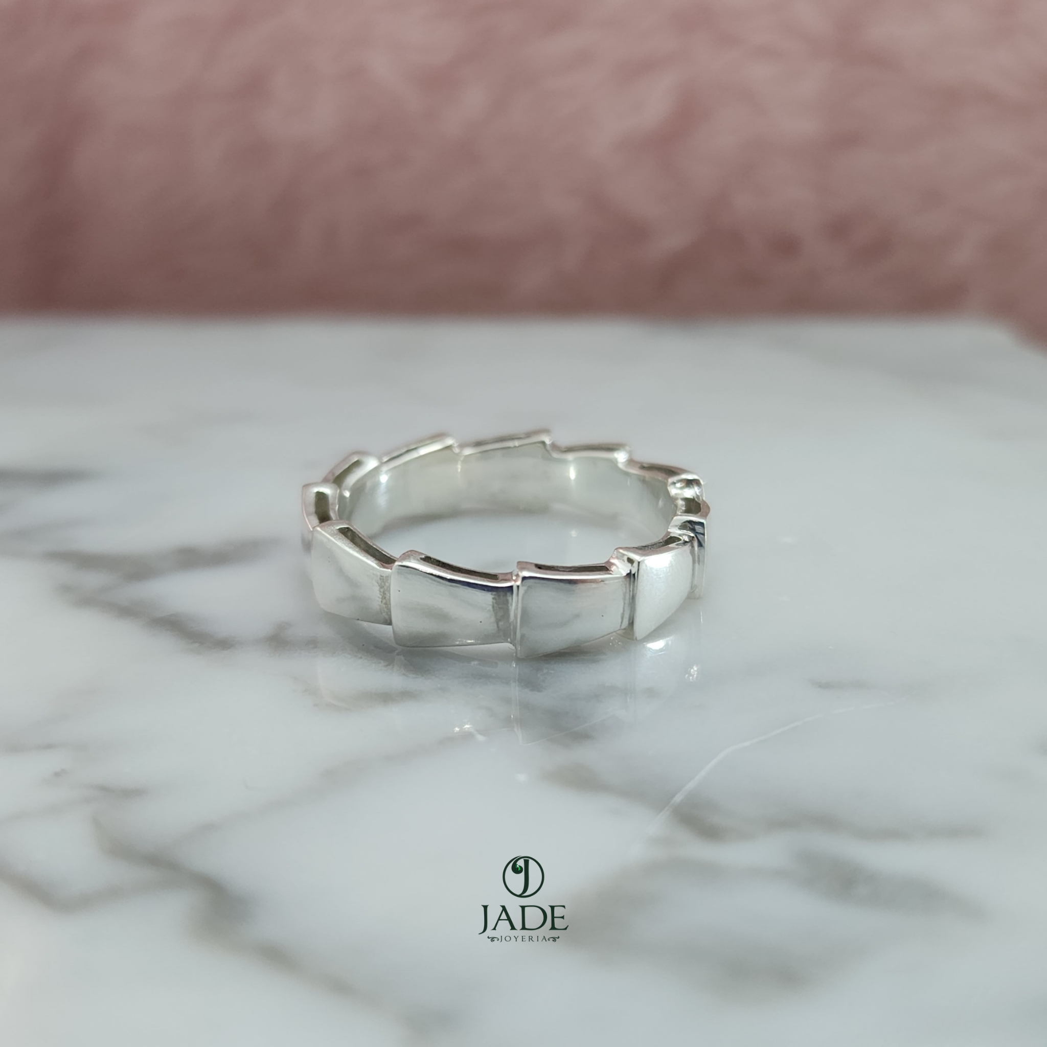 Aro Espiral en plata fina