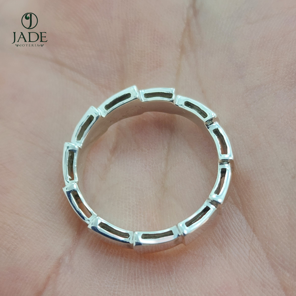 Aro Espiral en plata fina